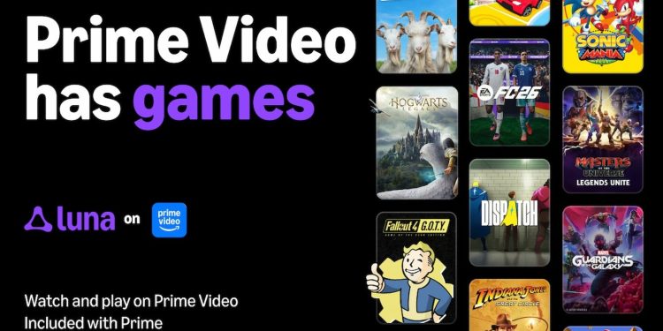 Amazon integra i videogiochi di Luna direttamente in Prime Video